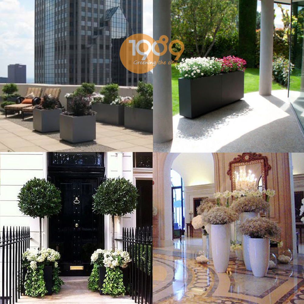 Vị trí đặt chậu xi măng đá mài lớn