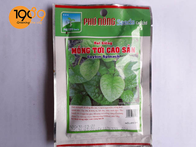 bịch hạt giống mùng tơi