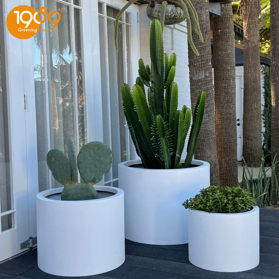 Chậu Đá Mài Tròn Trụ 80x80cm