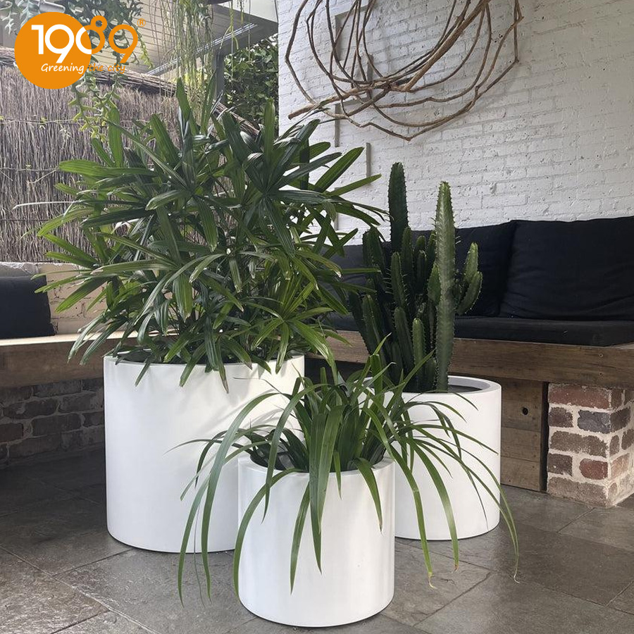 Chậu Đá Mài Tròn Trụ 80x80cm