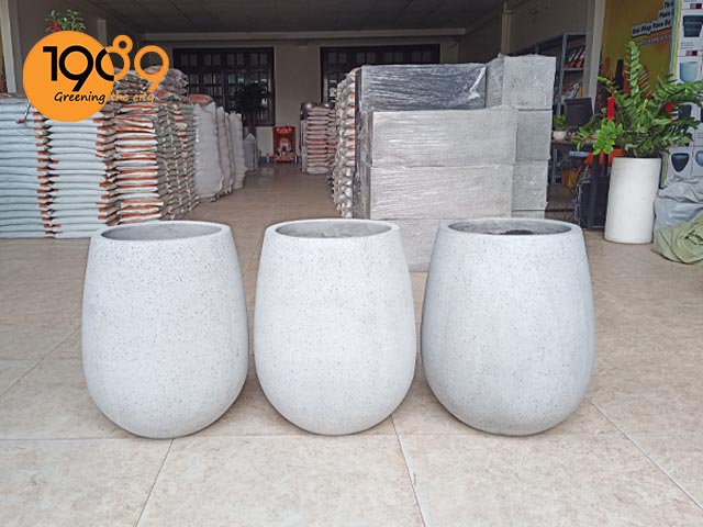 chậu đá mài tròn oval