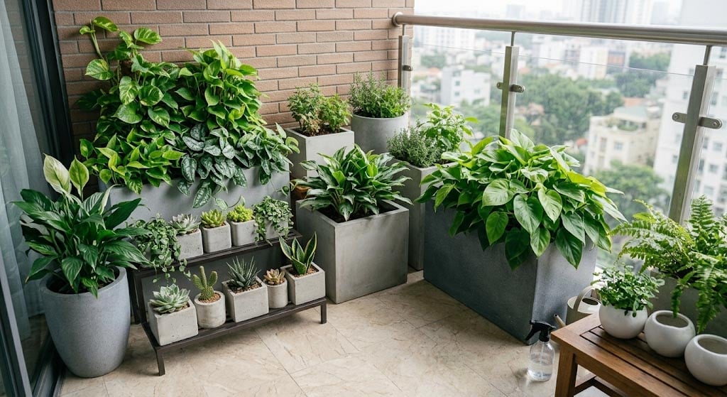 Chậu Chữ Nhật Trồng Cây Gì Đẹp Cho Ban Công