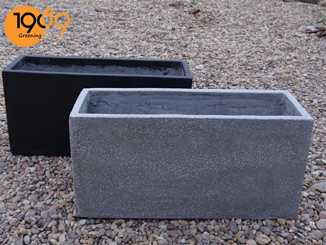 chậu kiểng hình chữ nhật chậu xi măng chữ nhật nuôi cá chậu xi măng nuôi cá cảnh