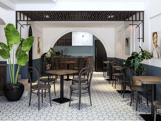chậu trồng cây quán cafe Phong cách Đông Dương - Indochine Style 2
