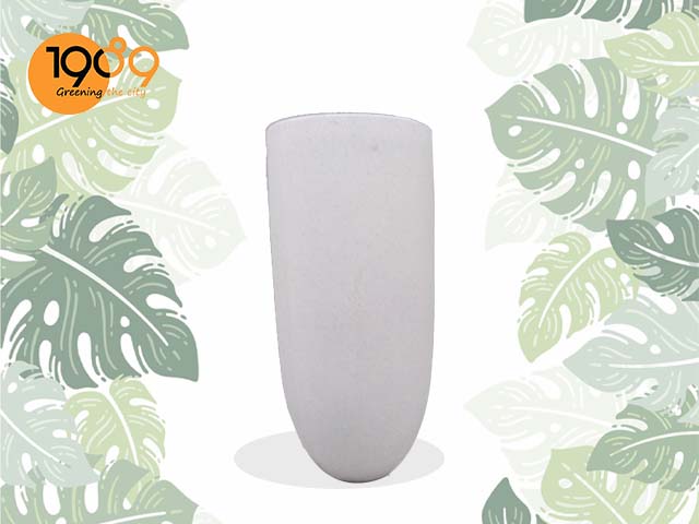 chậu xi măng đá mài trồng cây cảnh ly bầu đáy