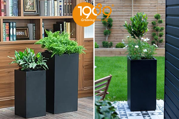 Chậu Đá Mài Trụ Vuông 40x60cm