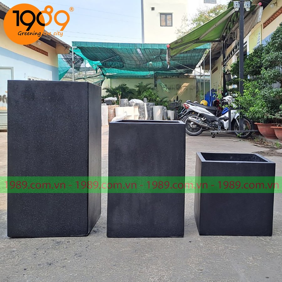 Chậu Đá Mài Trụ Vuông 40x60cm