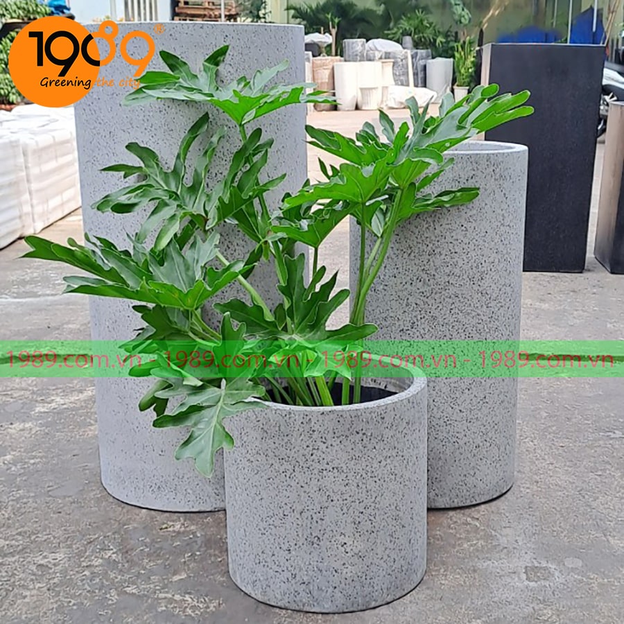 chậu đá mài tròn trụ 40x80cm giá rẻ SG