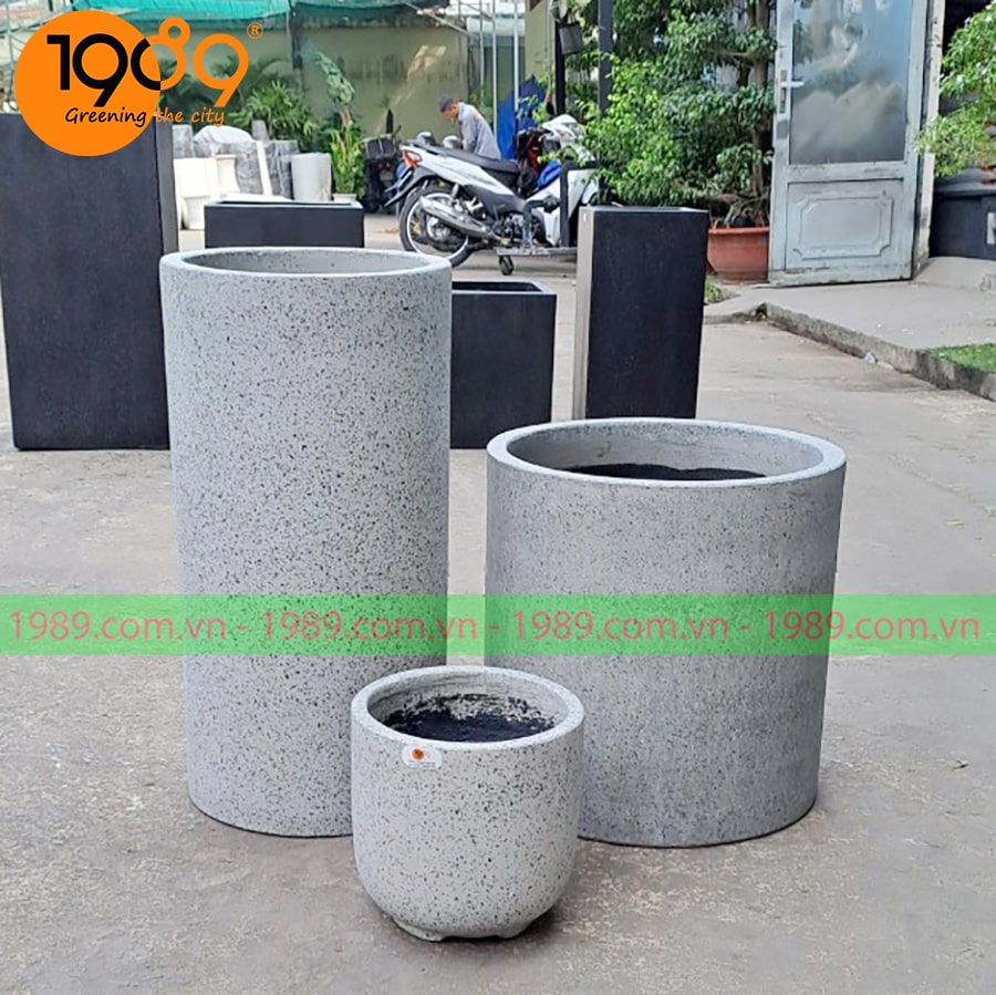 chậu đá mài tròn trụ 40x80cm giá rẻ SG