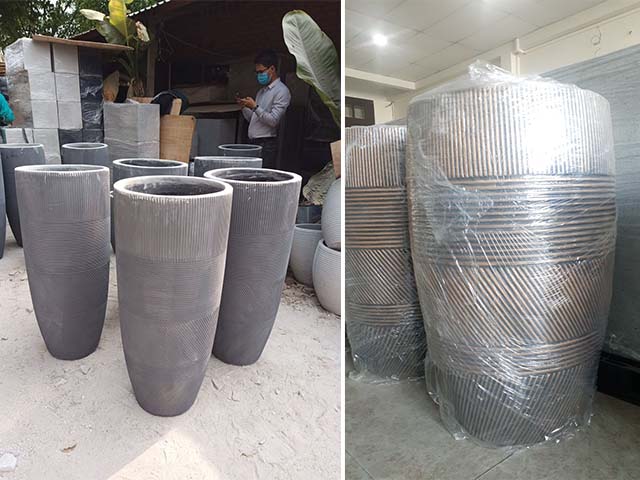 chậu xi măng tròn venus lớn 2