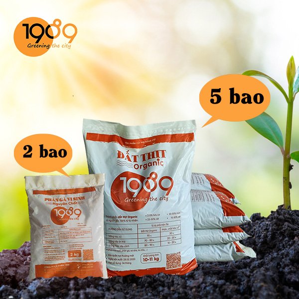 1. Combo đất thịt trồng rau: