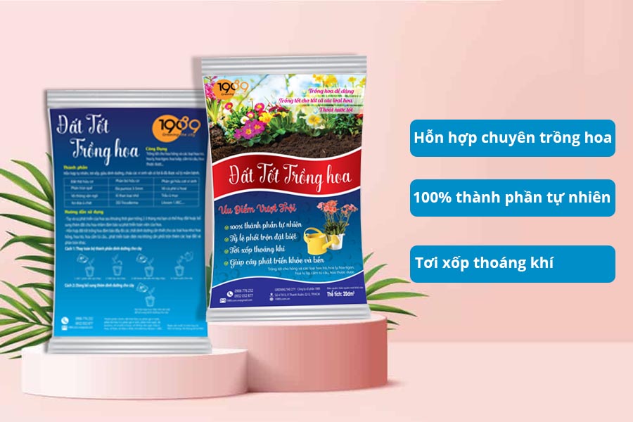 đất tốt trồng hoa hồng, ly, thược dược, hải dường