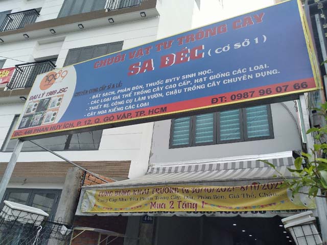 khai trương cửa hàng vật tư nông nghiệp gò vấp tại tphcm sa đéc