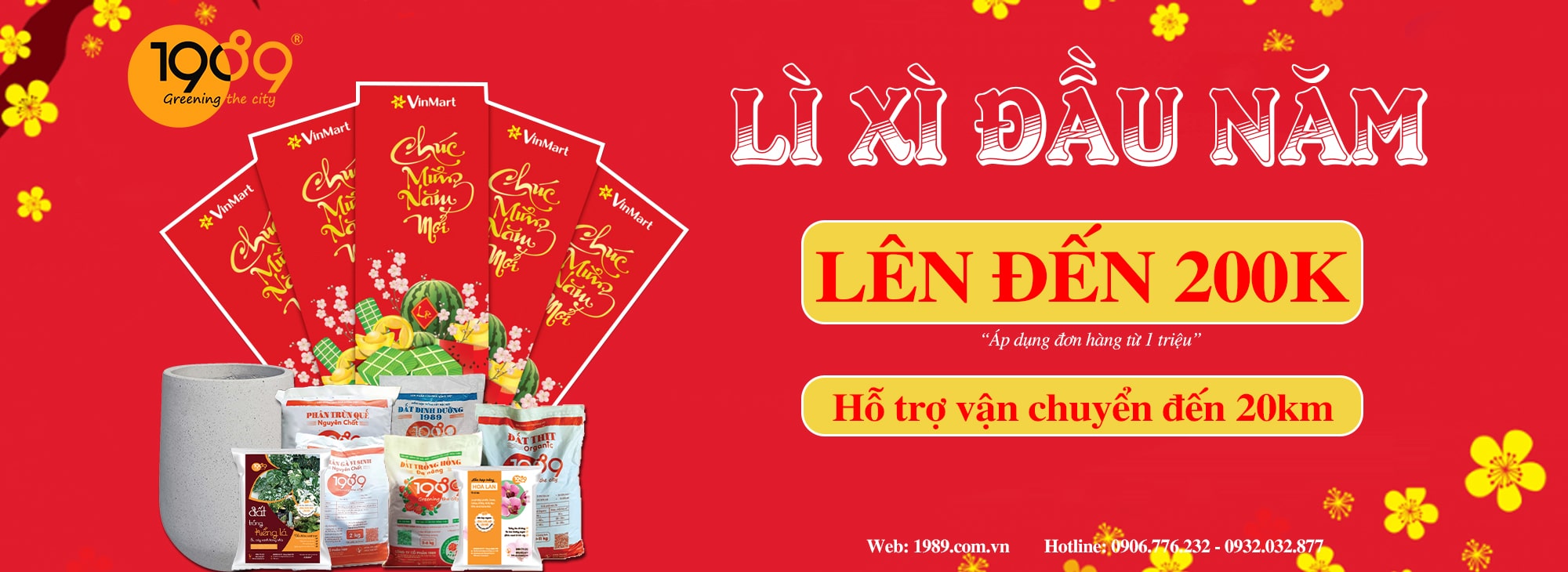 Chương Trình Khuyến Mãi Xuân 2023 | Mua Chậu Nhận Lì Xì