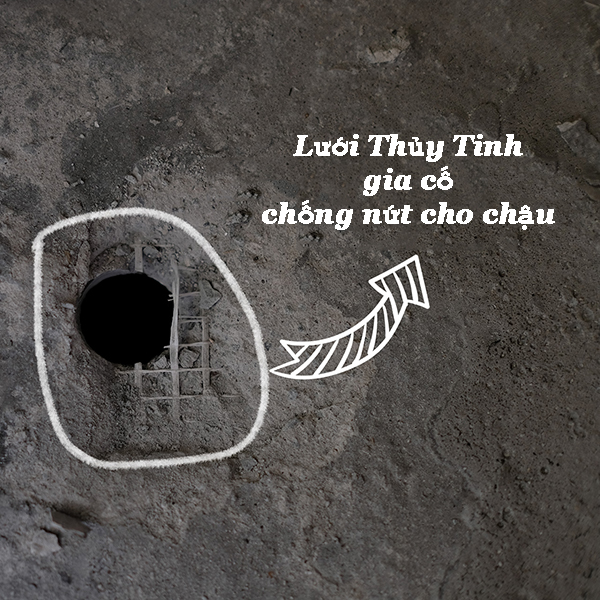 Lưới thủy tinh gia cố quanh chậu đá mài Lưới thủy tinh gia cố quanh chậu đá mài