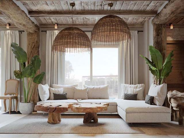 phong cách thiết kế rustic