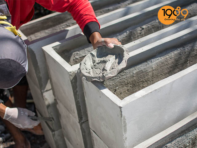 sản xuất chậu xi măng tphcm