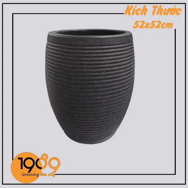 Chậu Lu Sọc Chỉ 52x52cm