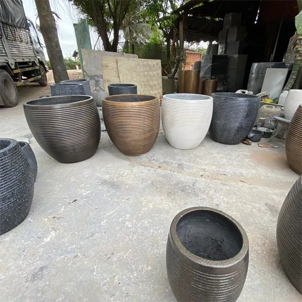 Chậu Lu Sọc Chỉ 52x52cm