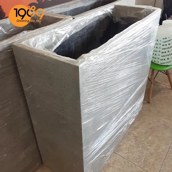 Chậu Xi Măng Đá Mài Chữ Nhật Lớn 40x100x100cm