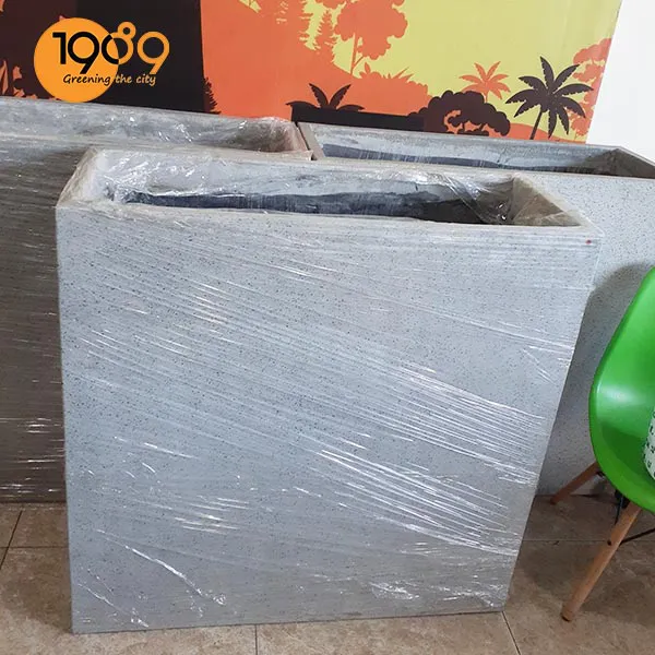 Chậu Xi Măng Đá Mài Chữ Nhật Lớn 40x100x100cm