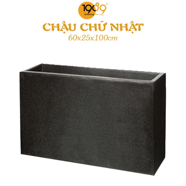 Chậu Đá Mài Chữ Nhật 60x25x100cm