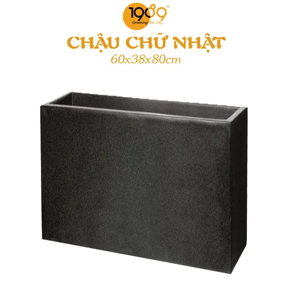 Chậu Đá Mài Chữ Nhật 60x38x80cm