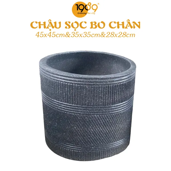Chậu Xi Măng Sọc Bo Chân