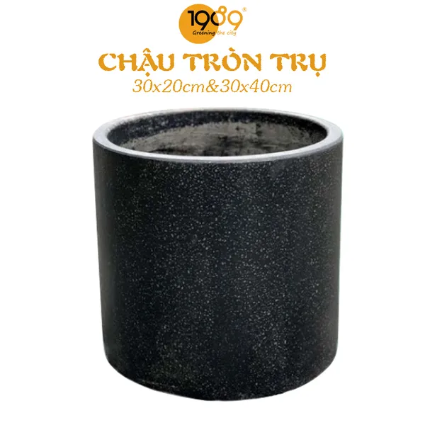 Chậu Đá Mài Tròn Trụ 30x20cm
