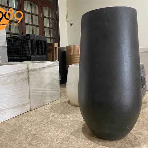 Chậu Đá Mài Tròn Lớn Hình Giọt Nước 44x100cm
