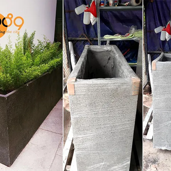 Chậu Đá Mài Chữ Nhật 80x40x80cm