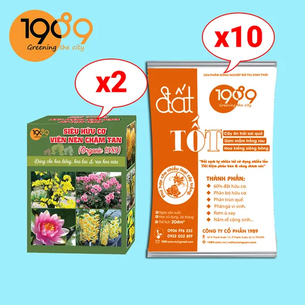 Combo Đất Tốt Trồng Rau