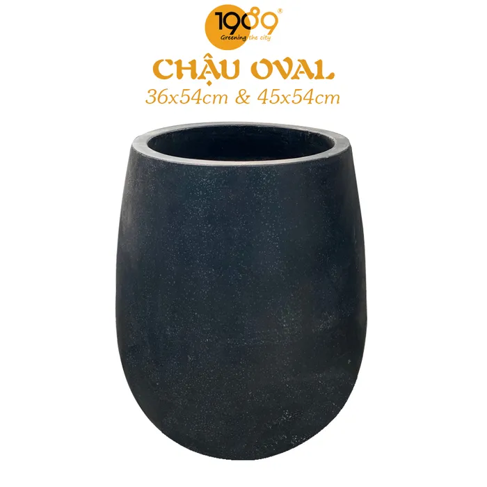 Chậu Đá Mài Oval 36x54cm
