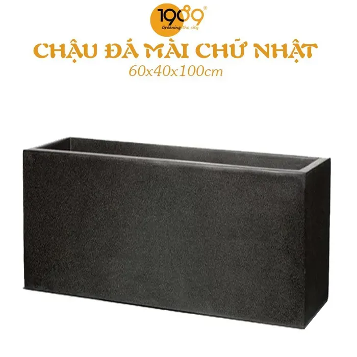 Chậu Đá Mài Chữ Nhật 60x40x100cm