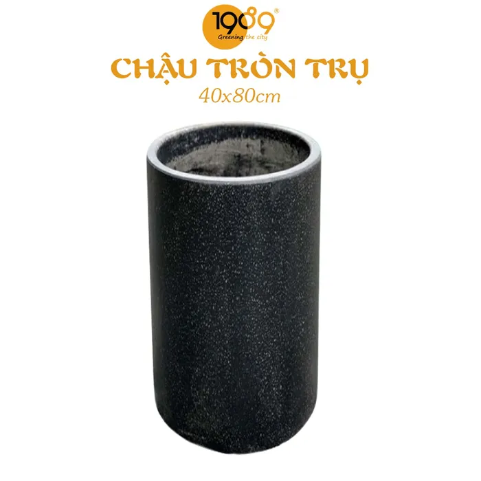 Chậu Đá Mài Tròn Trụ 40x80cm