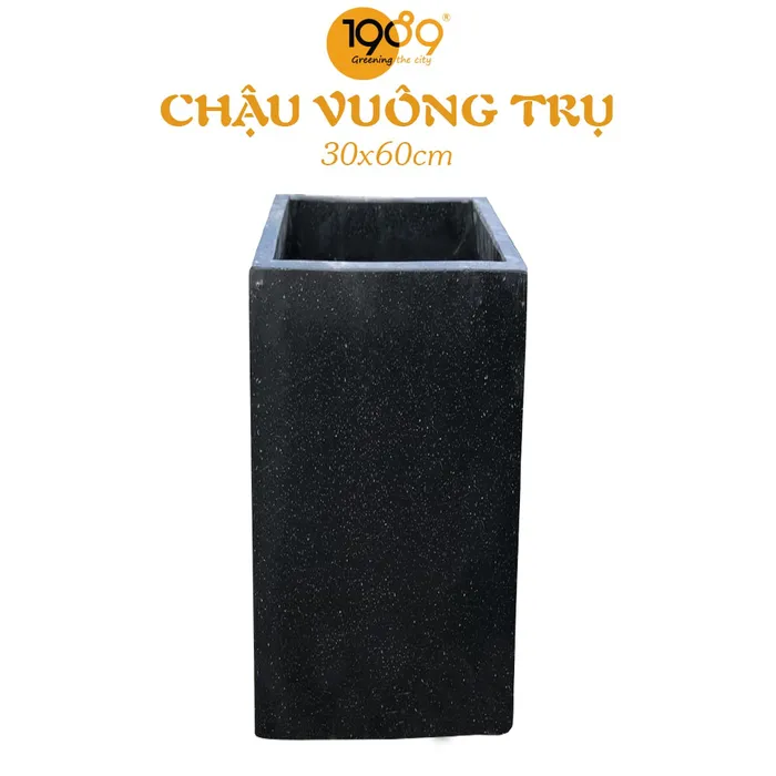 Chậu Đá Mài Trụ Vuông 30x60cm