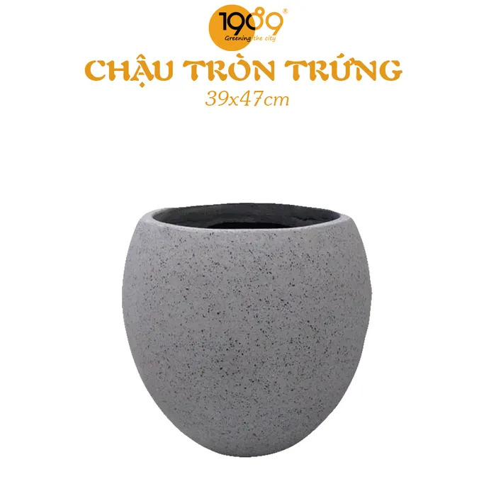 Chậu Tròn Trứng 39*47cm