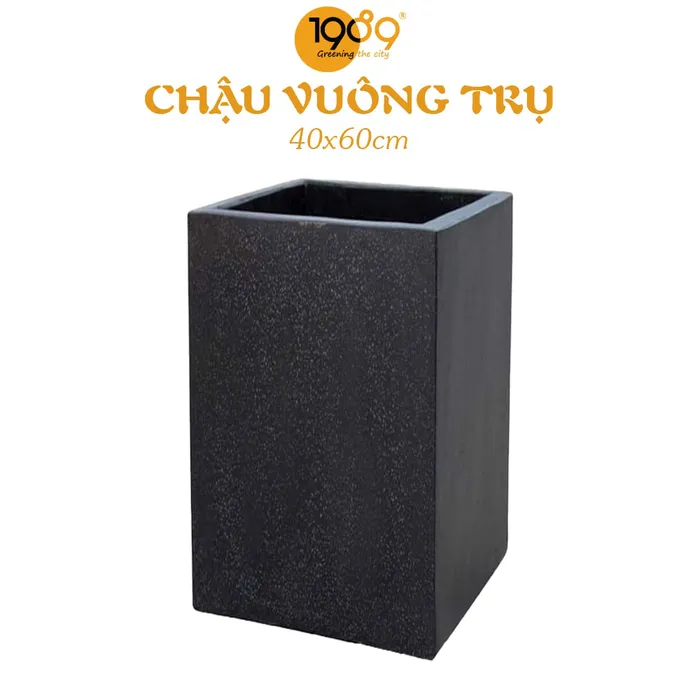 Chậu Đá Mài Trụ Vuông 40x60cm