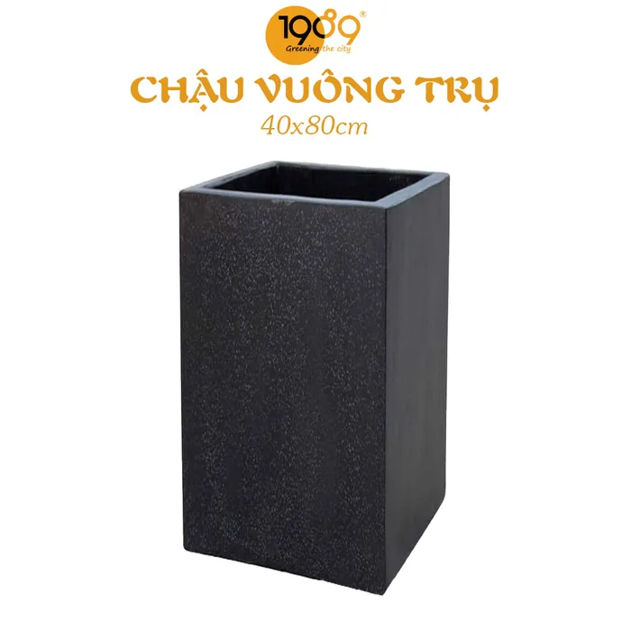 Chậu Đá Mài Trụ Vuông 40x80cm