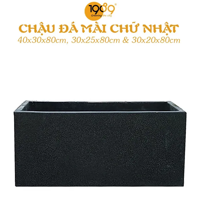 Chậu Đá Mài Chữ Nhật Dài 80cm