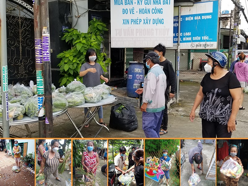 HÌnh ảnh phát quà cho bà con khó khăn