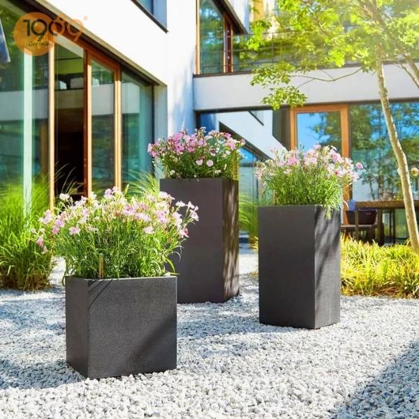 Chậu Đá Mài Trụ Vuông 40x60cm