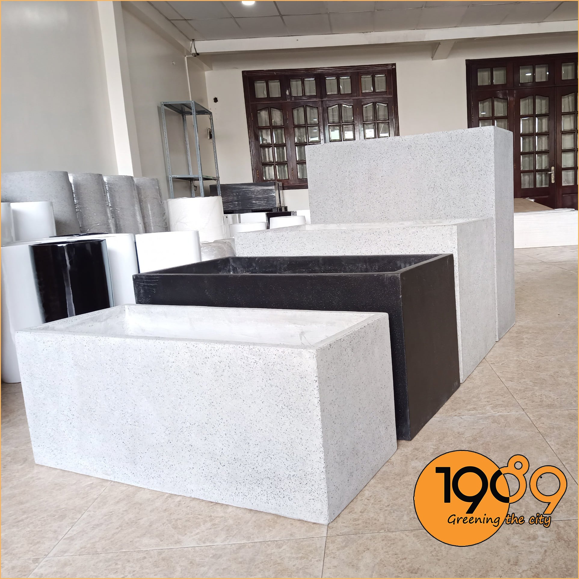 chậu đá mài chữ nhật 40*40*80cm