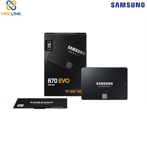 Ổ cứng SSD Samsung 870 EVO 1TB SATA 3 MZ-77E1T0BW Ổ cứng SSD Samsung 870 EVO 1TB SATA 3 MZ-77E1T0BW