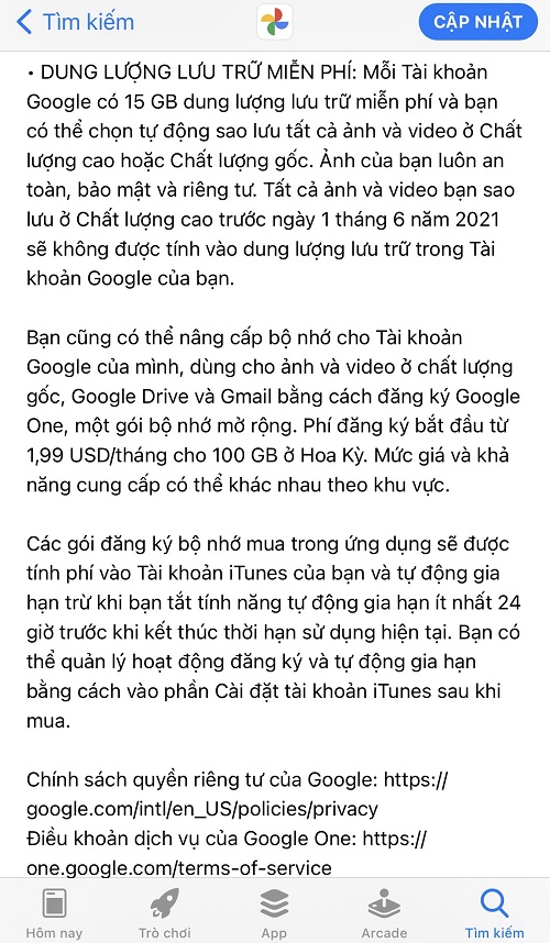 Google sắp khai tử tính năng lưu ảnh chất lượng cao trên Photos Google sắp khai tử tính năng lưu ảnh chất lượng cao trên Photos