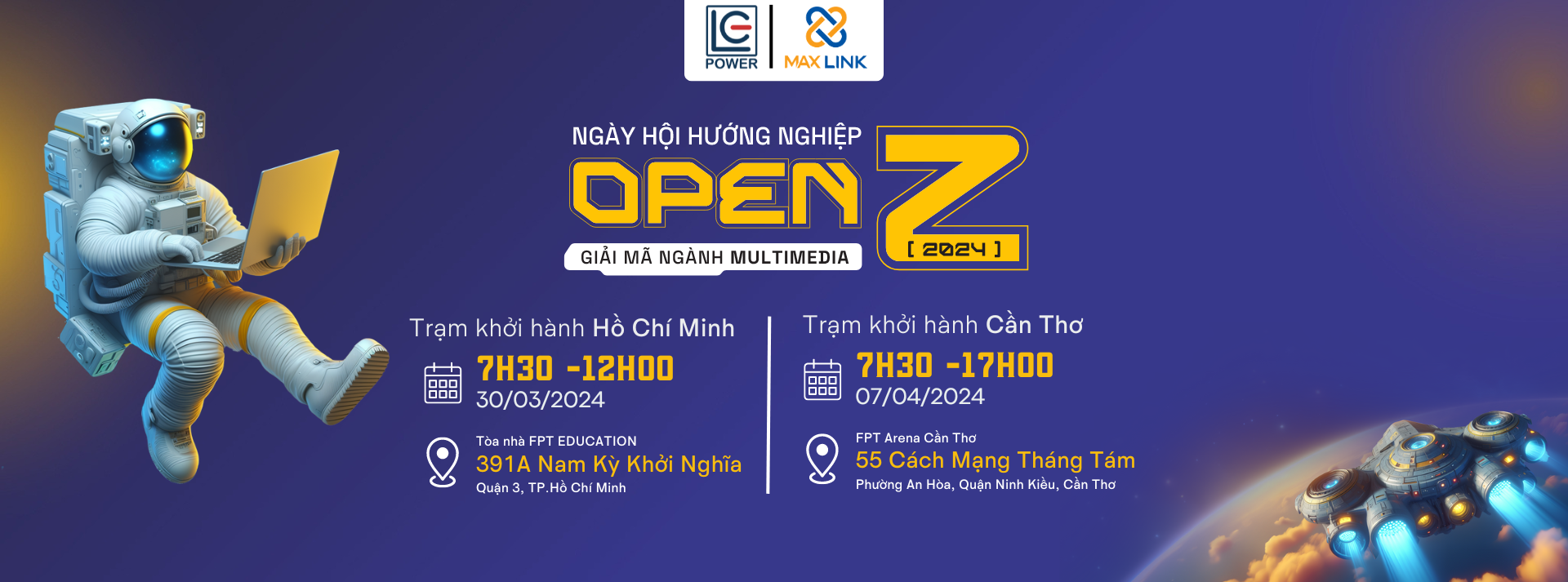 MaxLink & LC-Power Tham Dự Ngày Hội Hướng Nghiệp Open Z 2024 – Giải Mã Ngành Multimedia MaxLink & LC-Power Tham Dự Ngày Hội Hướng Nghiệp Open Z 2024 – Giải Mã Ngành Multimedia