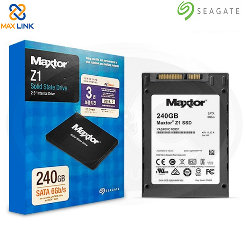 Ổ cứng SSD Seagate Maxtor 240GB SATA 2.5” YA240VC1A001 Ổ cứng SSD Seagate Maxtor 240GB SATA 2.5” YA240VC1A001