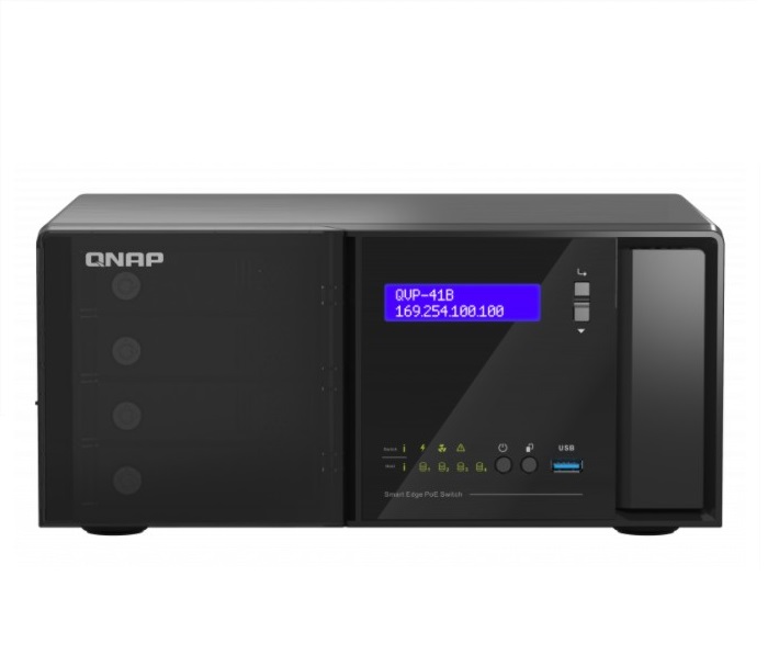 QNAP ra mắt máy chủ giám sát mạng NVR QVP-41B, tích hợp công tắc PoE với cơ sở hạ tầng giám sát thông minh và kết nối tốc độ cao QNAP ra mắt máy chủ giám sát mạng NVR QVP-41B, tích hợp công tắc PoE với cơ sở hạ tầng giám sát thông minh và kết nối tốc độ cao