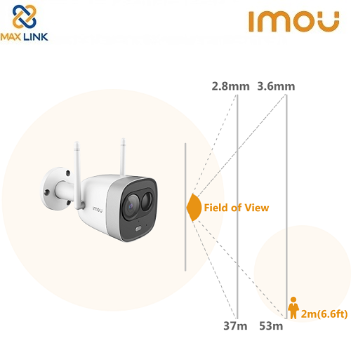 Camera wifi ngoài trời 2MP DAHUA IMOU New Bullet IPC-G26EP Camera wifi ngoài trời 2MP DAHUA IMOU New Bullet IPC-G26EP