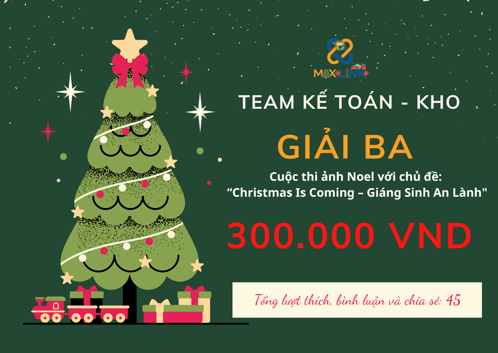 Giải Ba cuộc thi “Christmas Is Coming – Giáng Sinh An Lành“ Giải Ba cuộc thi “Christmas Is Coming – Giáng Sinh An Lành“